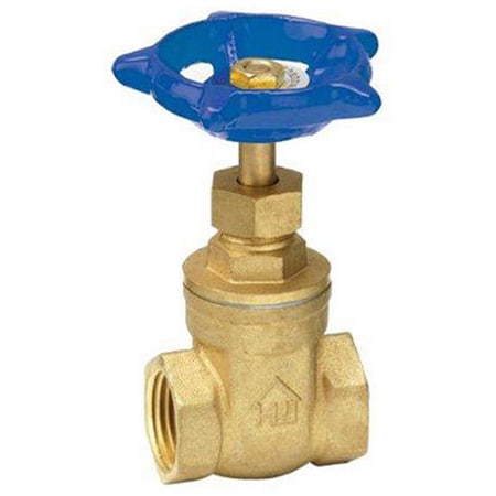 Gourmetgalley 170-2-1-1 1 in. Brass Threaded Gate Valve GO834109